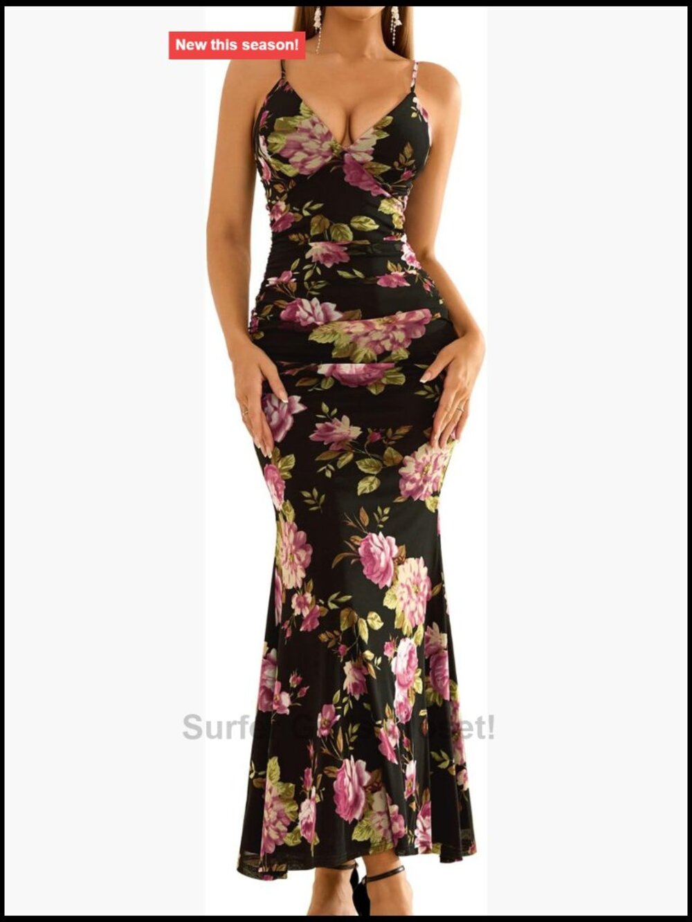 Floral Maxi Dress for Women Summer Wedding Guest Cocktail Formal